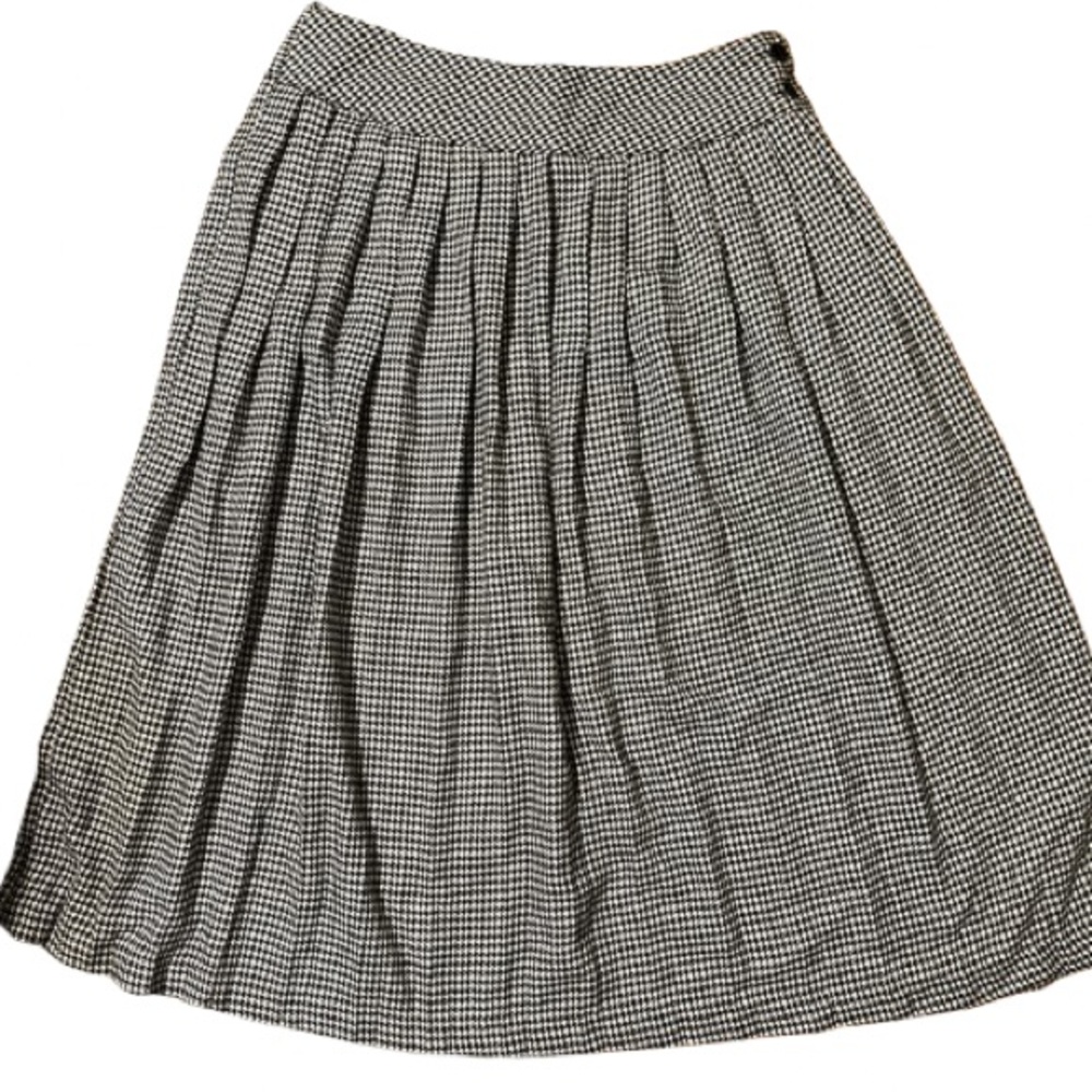 Karen Scott Black and White A-Line Skirt